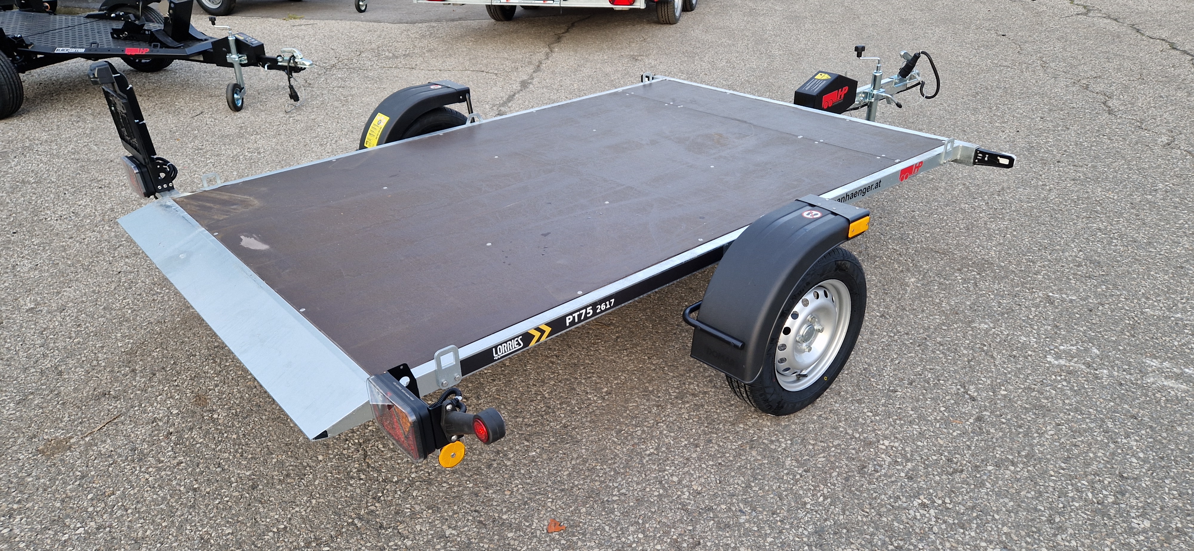 PKW-Anhänger, Autoanhänger, Universaltransporter HP 752617 UK, Absenkanhänger über Handkurbel PKW-Anhänger, Autoanhänger, Universaltransporter HP 752617 UK, Absenkanhänger über Handkurbel